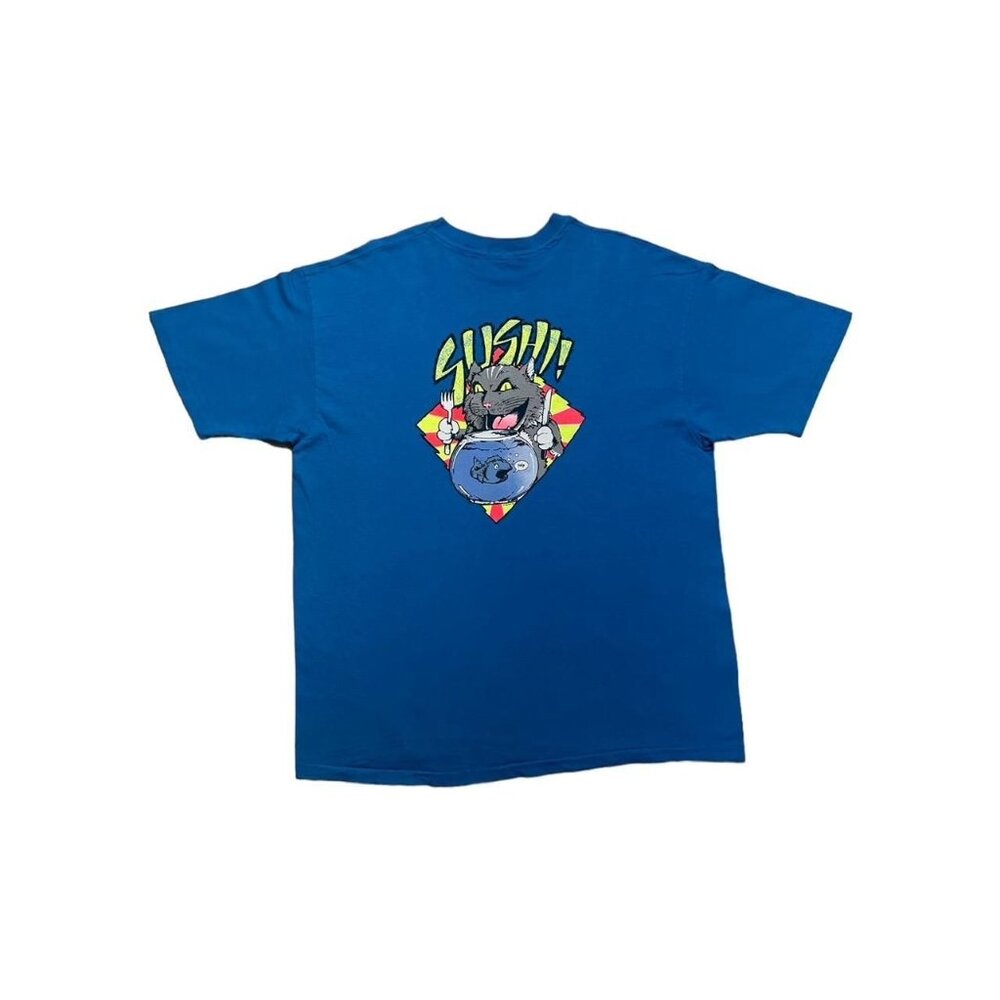 Vintage Sushi Cat Fishbowl T-Shirt